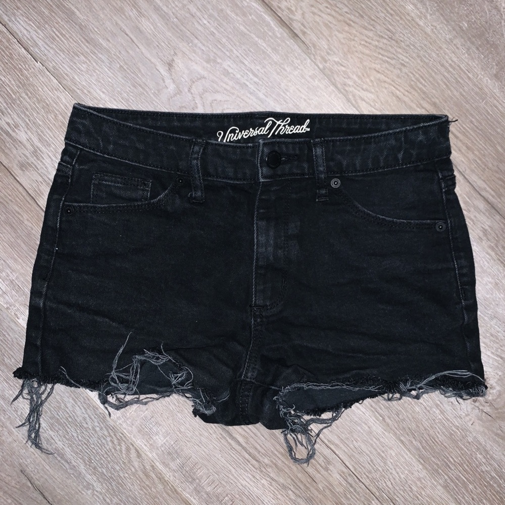Universal Thread Black Denim Cutoff Shorts